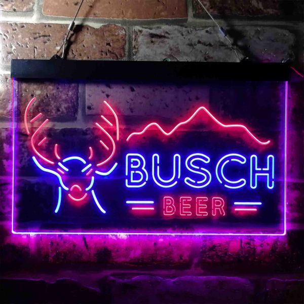 Busch Mountain Deer Neon-Like LED Sign